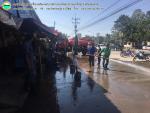 กองสาธารณสุขเเละสิ่งเเวดล้อม ล้างตลาดสดเทศบาลตำบลเเวงใหญ่