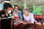 การลงเยี่ยมบ้านและให้กำลังใจกลุ่มเป้าหมายตามโครงการสร้างความ